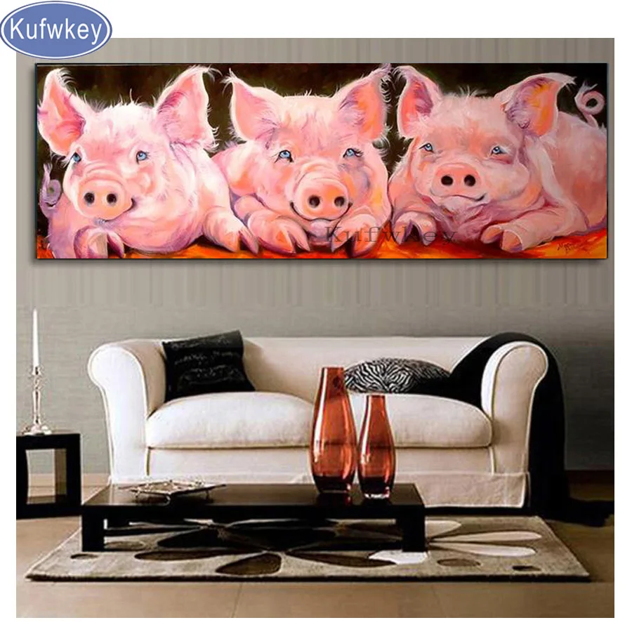 Kufwkey round Diamond painting pigs, cows,dog,mosaic Diamond picture Embroidery rhinestones cute animals Home decoration gift
Kufwkey round Diamond painting pigs, cows,dog,mosaic Diamond picture Embroidery rhinestones cute animals Home decoration gift
