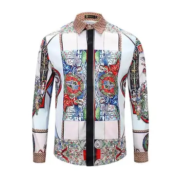 2019 Luxury Men Shirt Dress 3D Angel Printing Long Sleeve Shirts Fashion Casual Slim Fit Shirt High Quality Party Social Shirts
2019 Luxury Men Shirt Dress 3D Angel Printing Long Sleeve Shirts Fashion Casual Slim Fit Shirt High Quality Party Social Shirts