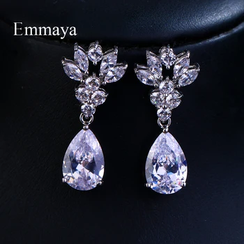 Emmaya Brand Gorgeous Charm White gold Color AAA Cubic Zircon Water Earrings for Women Popular Wedding Jewelry Gift
Emmaya Brand Gorgeous Charm White gold Color AAA Cubic Zircon Water Earrings for Women Popular Wedding Jewelry Gift