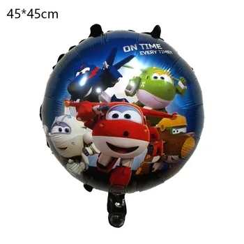 50pcs/LOT 18inch Helium Super Wings Balloon Jett balloons Super Wings toys Birthday Party Decoration kids toys globos supplies
50pcs/LOT 18inch Helium Super Wings Balloon Jett balloons Super Wings toys Birthday Party Decoration kids toys globos supplies