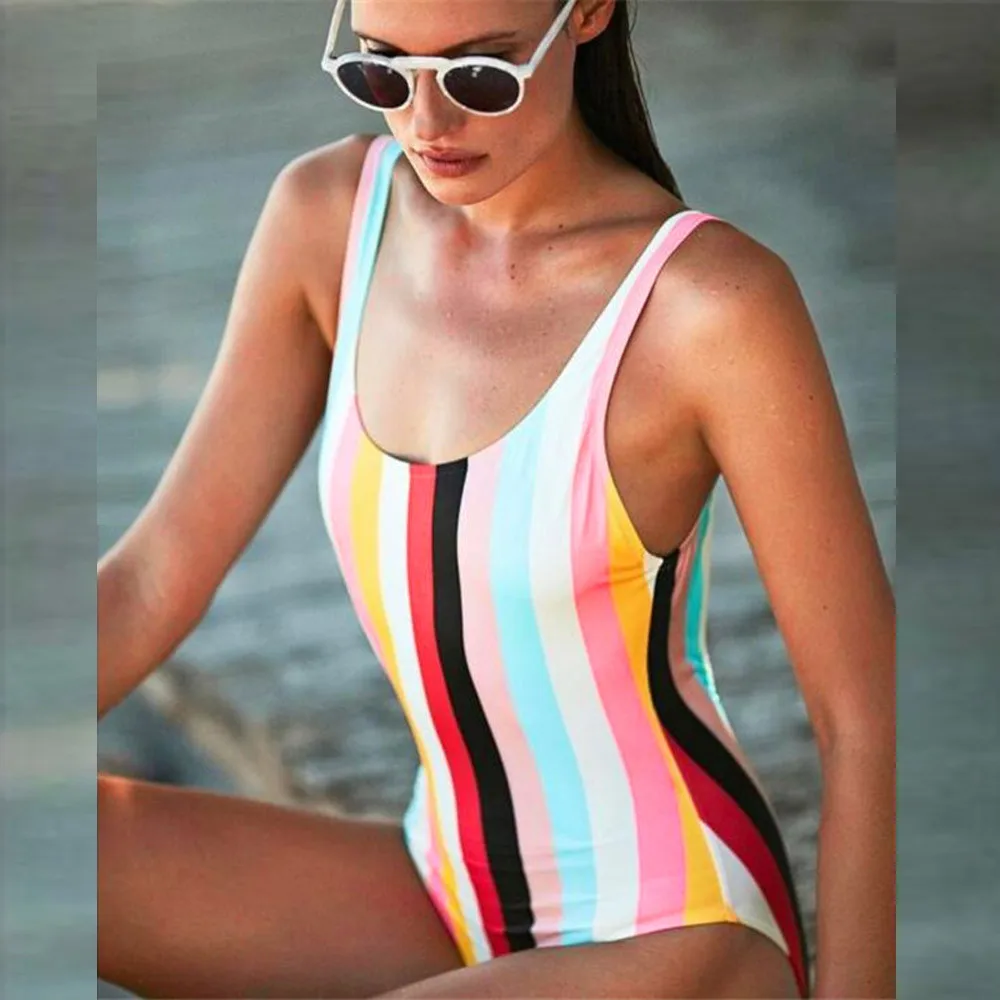 2019 Sexy Women Summer One-Piece Rainbow Bra Set Biquini Push-Up Padded Badpak traje de ba o mujer F15
2019 Sexy Women Summer One-Piece Rainbow Bra Set Biquini Push-Up Padded Badpak traje de ba o mujer F15
