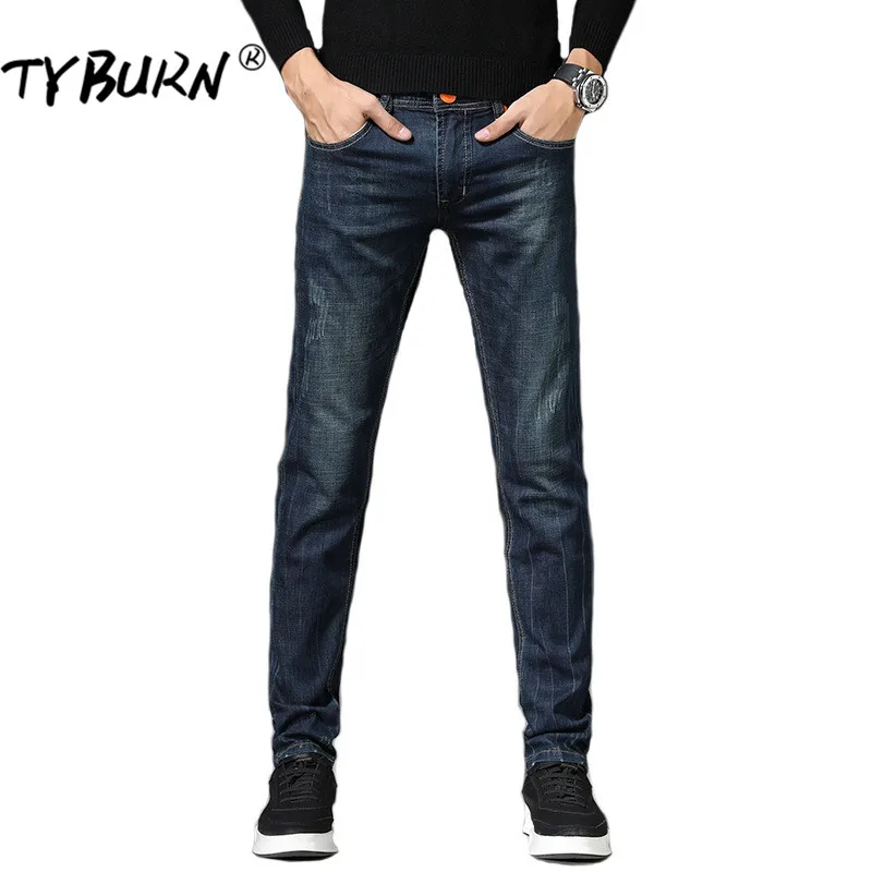 TYBURN 2019 New Men Classic Business Jeans Fashion Casual Primary Slim Fit Straight Male Trousers Denim Pants Brand Clothes
TYBURN 2019 New Men Classic Business Jeans Fashion Casual Primary Slim Fit Straight Male Trousers Denim Pants Brand Clothes