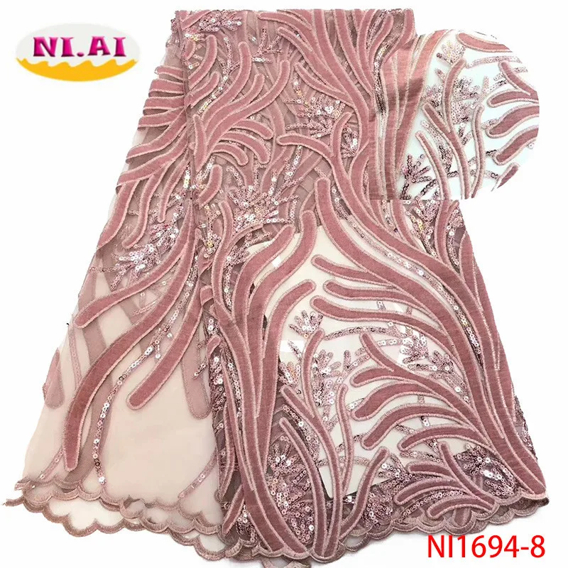 2019 Latest French Velvet Lace Fabric High Quality Lace African Lace Fabric For Wedding Nigerian Tulle Lace Material NI1694
2019 Latest French Velvet Lace Fabric High Quality Lace African Lace Fabric For Wedding Nigerian Tulle Lace Material NI1694