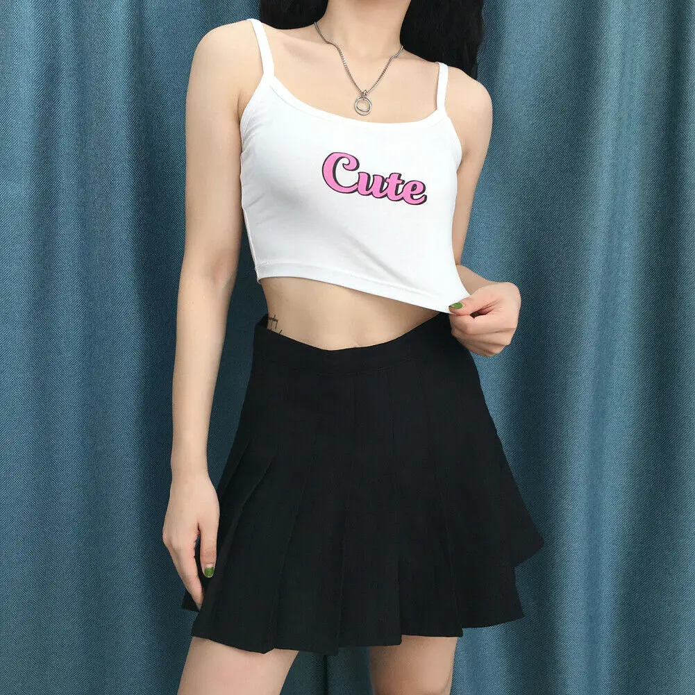 Summer Women's Sexy Tank Camis Slim Fit White Sleeveless Letter Slim Active Sports Casual Crop Top Vest Top
Summer Women's Sexy Tank Camis Slim Fit White Sleeveless Letter Slim Active Sports Casual Crop Top Vest Top
