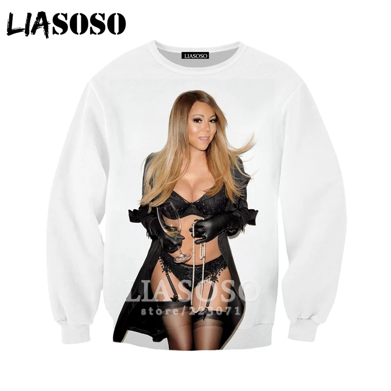 LIASOSO 2019 Autumn New Men Women 3D Print Singer Mariah Carey Sweatshirt Long sleeve Top Fashion Hoodie Hip hop Pullover B177-5
LIASOSO 2019 Autumn New Men Women 3D Print Singer Mariah Carey Sweatshirt Long sleeve Top Fashion Hoodie Hip hop Pullover B177-5