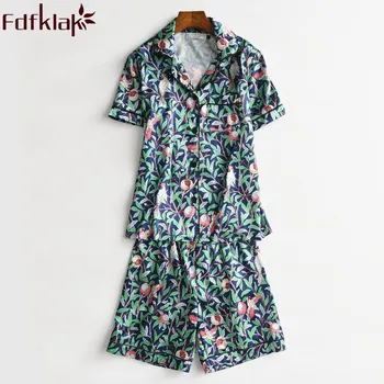 Fdfklak 2018 Summer Pyjama Set Short Sleepwear Silk Pijama Sexy Pajamas For Women Pijama Mujer Lingerie Set Home Clothes Q966 
Fdfklak 2018 Summer Pyjama Set Short Sleepwear Silk Pijama Sexy Pajamas For Women Pijama Mujer Lingerie Set Home Clothes Q966