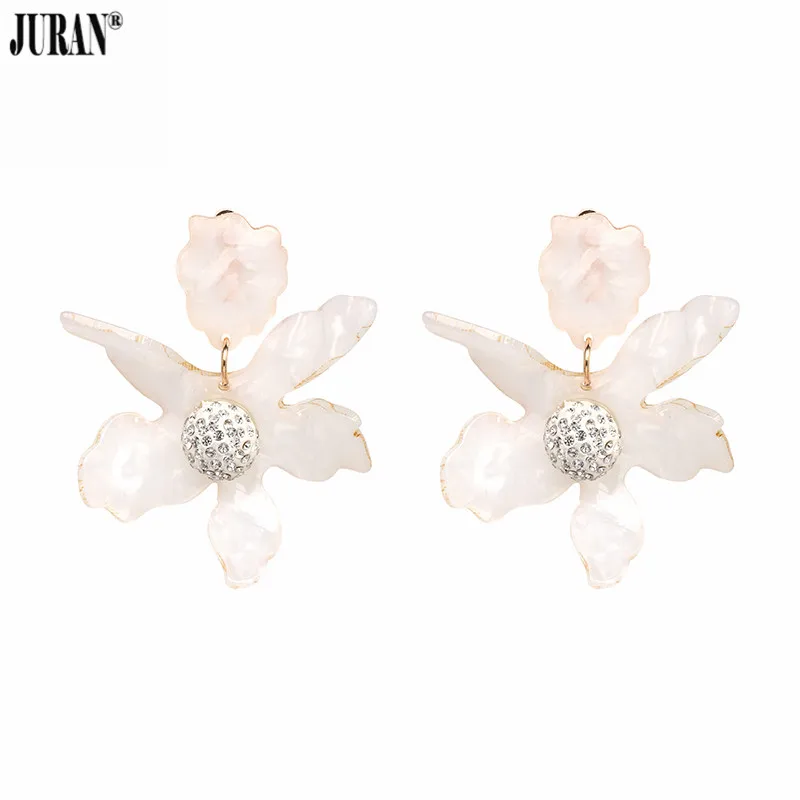 JURAN Fashion Bohemian Big Flower Statement Drop Earrings for Women Crystal Resin Handmade Wedding Dangle Earrings Party Jewelry
JURAN Fashion Bohemian Big Flower Statement Drop Earrings for Women Crystal Resin Handmade Wedding Dangle Earrings Party Jewelry