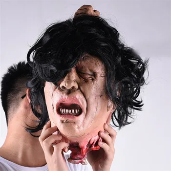 Simulation Long Black Hair Ghost Head Halloween Horror Decorations Ghost Decapitated Head Haunted House Escape Decor Hang Props
Simulation Long Black Hair Ghost Head Halloween Horror Decorations Ghost Decapitated Head Haunted House Escape Decor Hang Props