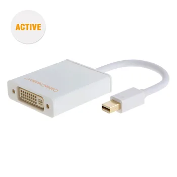 CableCreation (Active) Mini DisplayPort (Thunderbolt Port Compatible) to DVI Adapter,15CM White (Eyefinity Compatible)
CableCreation (Active) Mini DisplayPort (Thunderbolt Port Compatible) to DVI Adapter,15CM White (Eyefinity Compatible)