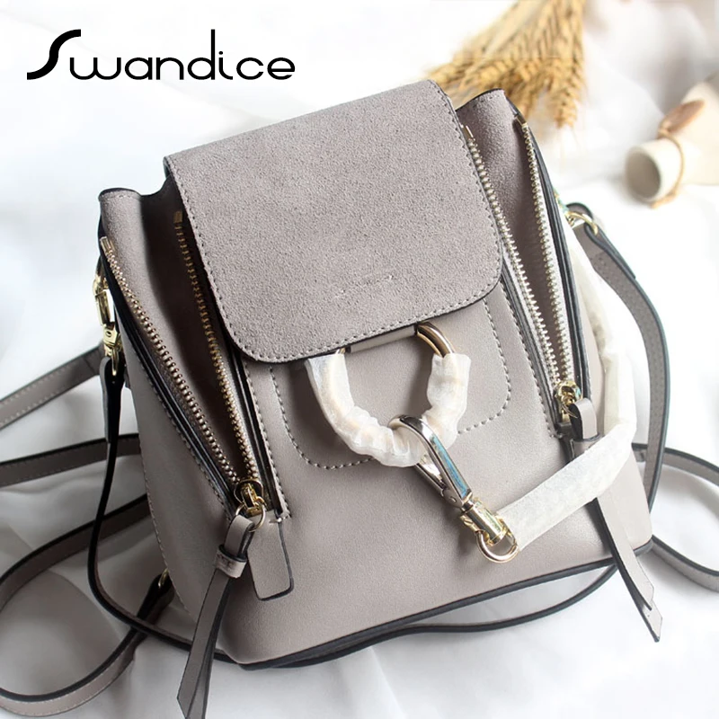 Big Metal Circle Ring Chain Genuine Leather Backpacks Dual Use Double Zipper Shoulder Bag Fashion Knapsack School Bag Pack Women
Big Metal Circle Ring Chain Genuine Leather Backpacks Dual Use Double Zipper Shoulder Bag Fashion Knapsack School Bag Pack Women