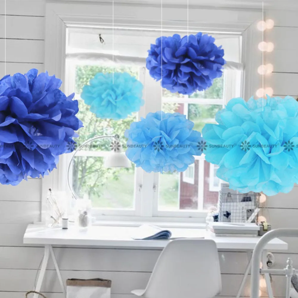 5 pcs 15cm Blue Tissue Paper Pom Poms Flower Balls Hanging Party Decorations Birthday Wedding Baby Shower Supplies
5 pcs 15cm Blue Tissue Paper Pom Poms Flower Balls Hanging Party Decorations Birthday Wedding Baby Shower Supplies