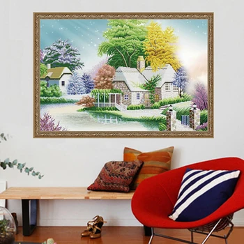 Wedding Gift Diy Diamond Painting Rhinestone Pasted Full Stones Diamond Painting Cross Stitch Christmas Fairy Tale Hut 2015
Wedding Gift Diy Diamond Painting Rhinestone Pasted Full Stones Diamond Painting Cross Stitch Christmas Fairy Tale Hut 2015