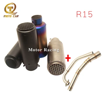 Motorcycle Exhaust Connect Link Pipe Escape Muffler 51MM DB Killer for Yamaha R15 Exhaust System 2012 2013 2014 2015 2016 2017
Motorcycle Exhaust Connect Link Pipe Escape Muffler 51MM DB Killer for Yamaha R15 Exhaust System 2012 2013 2014 2015 2016 2017