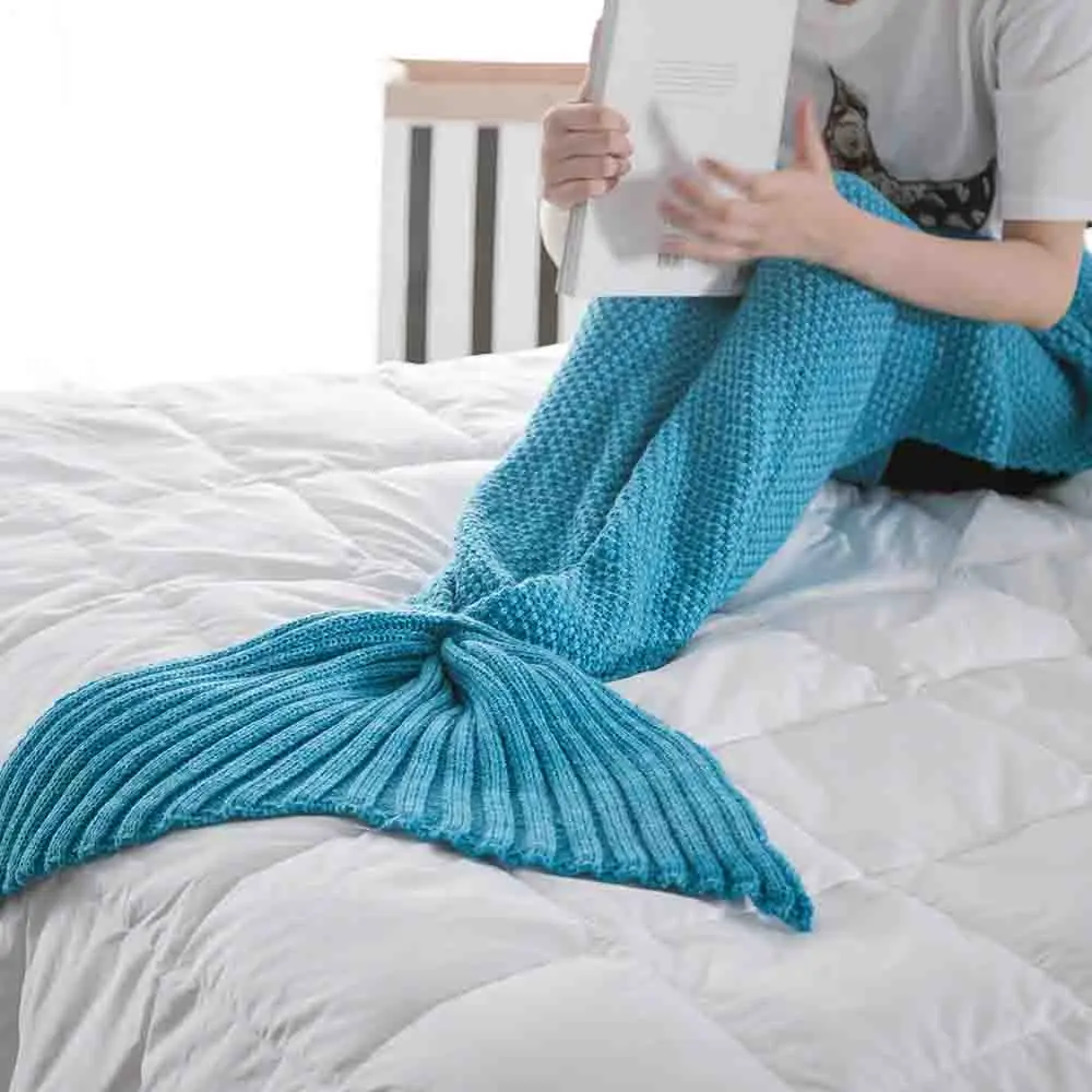 14 Colors Mermaid Tail Blanket Crochet Mermaid Blanket For Adult Super Soft All Seasons Sleeping Knitted Blankets
14 Colors Mermaid Tail Blanket Crochet Mermaid Blanket For Adult Super Soft All Seasons Sleeping Knitted Blankets