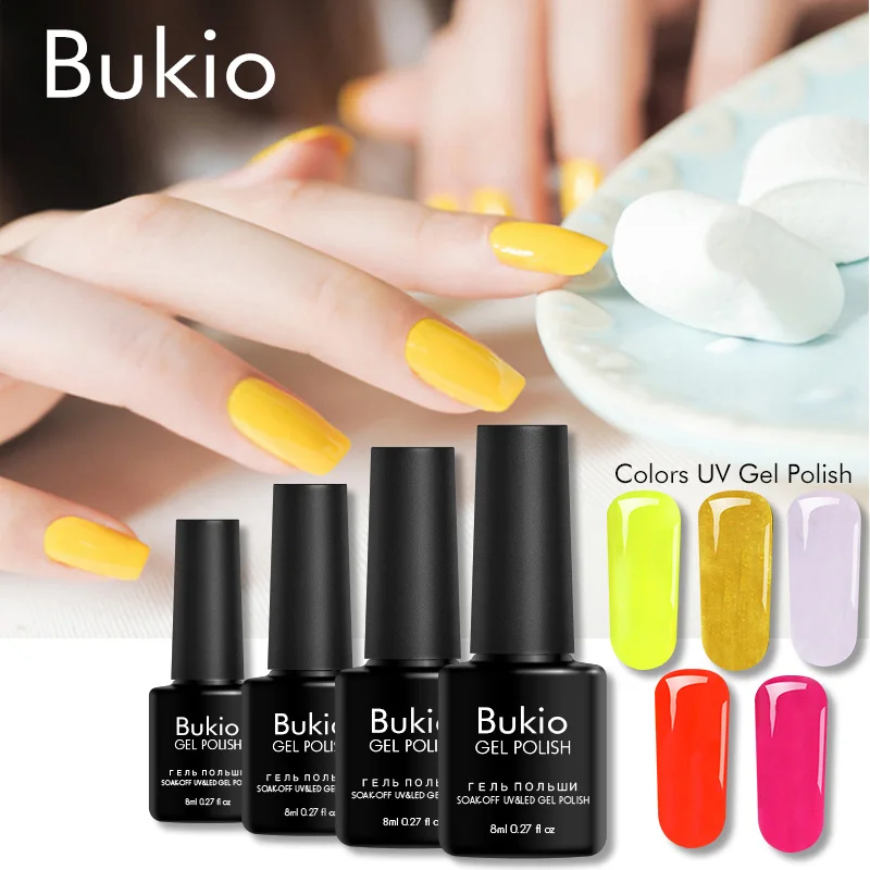 Bukio Varnish Gel for Nails 29 Pure Colors Manicure Set Professional All for Nail Design Semi Permanent Enamel Soak Off
Bukio Varnish Gel for Nails 29 Pure Colors Manicure Set Professional All for Nail Design Semi Permanent Enamel Soak Off