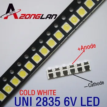 500pcs Original UNI LED 3528 2835 1210 Light Beads High Power 1W 6V Cool white For LED LCD TV Backlight Applicatio
500pcs Original UNI LED 3528 2835 1210 Light Beads High Power 1W 6V Cool white For LED LCD TV Backlight Applicatio