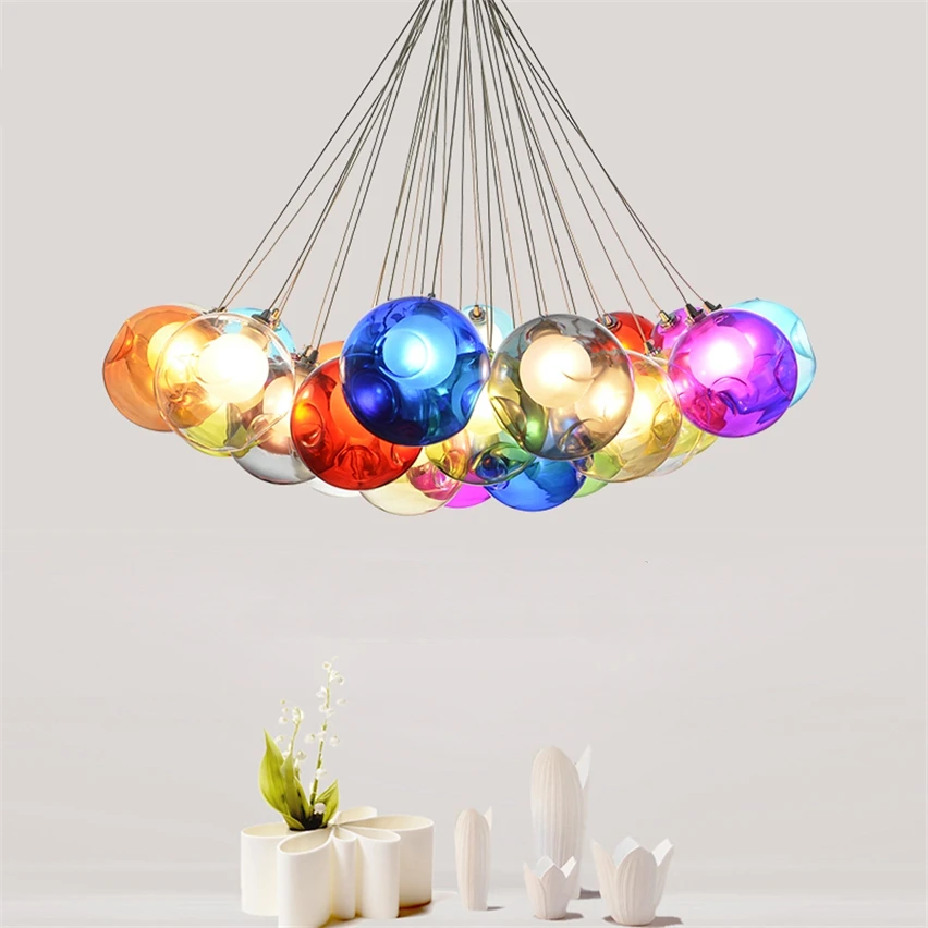 Modern Led Color Bubble Ball Pendant Lights Children Home Deco Hanging Lamp Customizable Bedroom Living Room lights Lighting
Modern Led Color Bubble Ball Pendant Lights Children Home Deco Hanging Lamp Customizable Bedroom Living Room lights Lighting