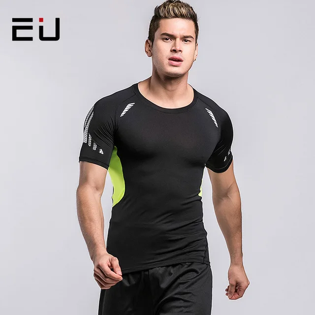 EURunning T-Shirts Men Breathable Quick Dry Fit Sport Training Exercise T Shirt Men Compression Tights Gym Shirts Sport Top Tees
EURunning T-Shirts Men Breathable Quick Dry Fit Sport Training Exercise T Shirt Men Compression Tights Gym Shirts Sport Top Tees
