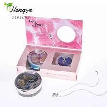 Hongye collar de perlas deseo cajas colgante de perlas de agua dulce naturales mujeres moda jaula titular collar ostra para regalo de Navidad(China)