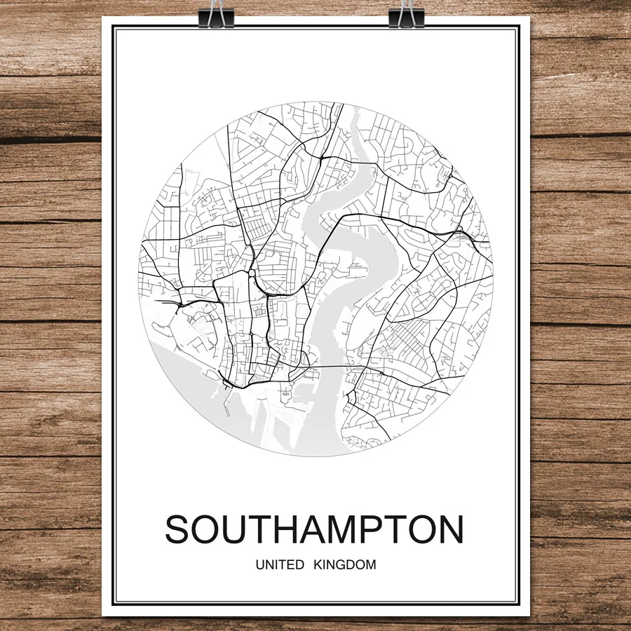 Black White World City Map of SOUTHAMPTON UK Print Poster Coated Paper for Cafe Living Room Home Decoration Wall Art Sticker
Black White World City Map of SOUTHAMPTON UK Print Poster Coated Paper for Cafe Living Room Home Decoration Wall Art Sticker