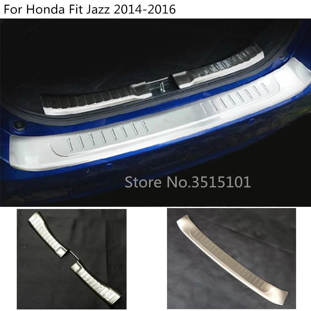car inner/external rear bumper Protect trunk trim cover Stainless Steel plate pedal 1pcs For Honda Fit Jazz 2014 2015 2016
car inner/external rear bumper Protect trunk trim cover Stainless Steel plate pedal 1pcs For Honda Fit Jazz 2014 2015 2016