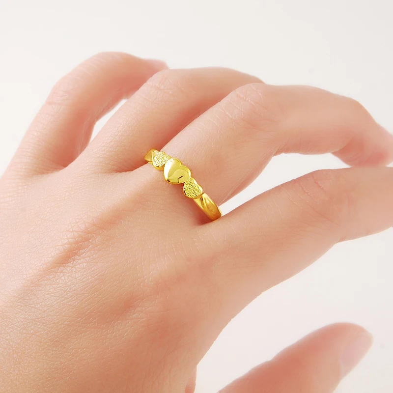 NEW Brand Women's Jewelry 24K Gold Color Heart Rings For Men and Women High Quality Trendy Ring Accessories Gifts Size 7/8/9/10
NEW Brand Women's Jewelry 24K Gold Color Heart Rings For Men and Women High Quality Trendy Ring Accessories Gifts Size 7/8/9/10