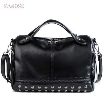 Women PU Leather Totes Handbags Female Top-handle Bags Rivet Fashion High Quality Bags Lady Shoulder Bag Women's Messenger Bag
Women PU Leather Totes Handbags Female Top-handle Bags Rivet Fashion High Quality Bags Lady Shoulder Bag Women's Messenger Bag