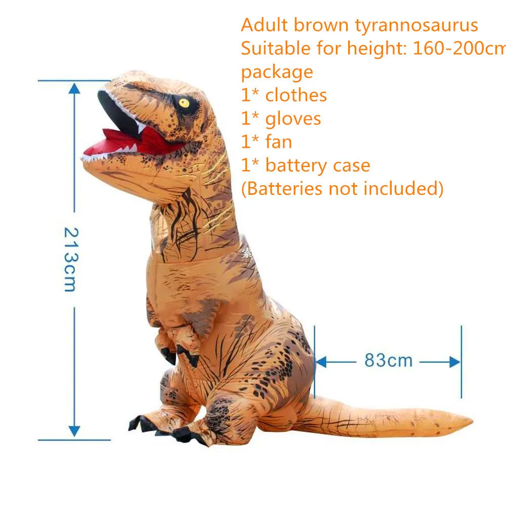 Надувной Динозавр для взрослых детей Забавные игрушки T REX удар платье талисман