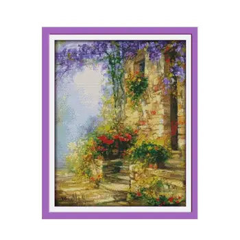 Cross Stitch Kit Calico Pattern Flowers Path Obscure Beautiful Landscape Handmade Embroidery Decorations Hanging
Cross Stitch Kit Calico Pattern Flowers Path Obscure Beautiful Landscape Handmade Embroidery Decorations Hanging