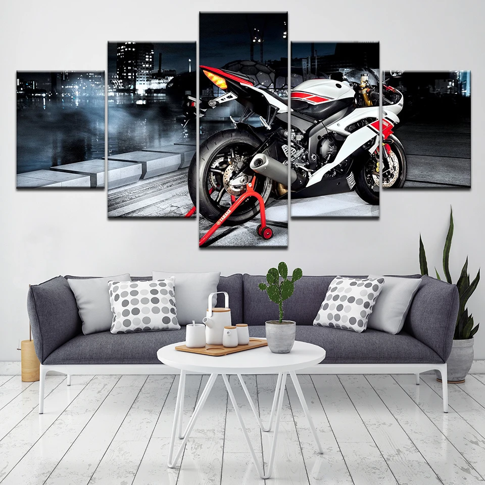 Framework Painting Home Decor For Living Room Art Poster 5 Panel Motorcycle Racing Car Printed On Canvas Wall Modular Picture
Framework Painting Home Decor For Living Room Art Poster 5 Panel Motorcycle Racing Car Printed On Canvas Wall Modular Picture