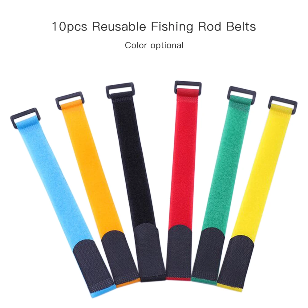 10pcs Reusable Nylon Fishing Rod Belt Holder Tie Fastener Hook Loop Cable with Buckle Fish Tackle Accessories
10pcs Reusable Nylon Fishing Rod Belt Holder Tie Fastener Hook Loop Cable with Buckle Fish Tackle Accessories