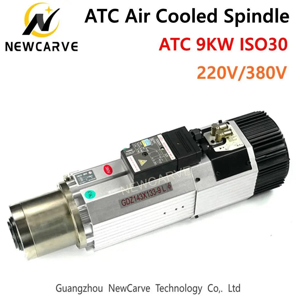 ATC Spindle Air Cooled 9KW Automatic Tool Changer Spindle Motor 220V 380V China ATC ISO30 For CNC Atc-spindle-motor NEWCARVE
ATC Spindle Air Cooled 9KW Automatic Tool Changer Spindle Motor 220V 380V China ATC ISO30 For CNC Atc-spindle-motor NEWCARVE