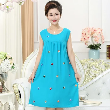 Plus Size 3XL New Women Embroider Floral Sleepshirt Comfortable Sleeveless Nightgown Loose Cotton Linen Sleepshirt Sleepwear
Plus Size 3XL New Women Embroider Floral Sleepshirt Comfortable Sleeveless Nightgown Loose Cotton Linen Sleepshirt Sleepwear