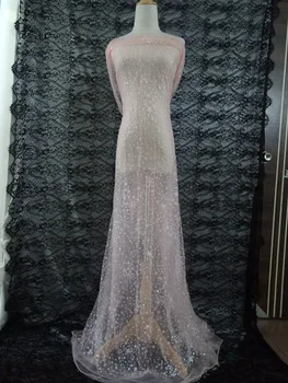 nice looking glued glitter african Tulle lace for nice dress modern design french net lace fabric
nice looking glued glitter african Tulle lace for nice dress modern design french net lace fabric