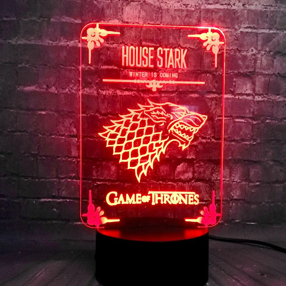 Game of Thrones Wolf House Stark Logo 7 Color USB Remote Charge Night Light Decor Room Moon Lava Holiday Boyfriends Fun Gift
Game of Thrones Wolf House Stark Logo 7 Color USB Remote Charge Night Light Decor Room Moon Lava Holiday Boyfriends Fun Gift