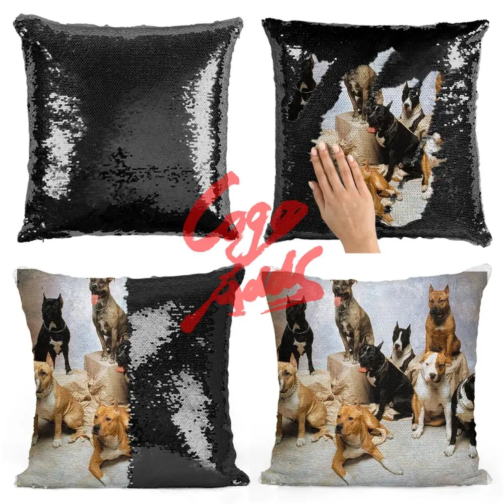 Pit Bulls Pillowcase Sequin Throw Pillow Mermaid Cushion Cover Decorative Reversible Sequin Pillow cover for Sofa Decorative
Pit Bulls Pillowcase Sequin Throw Pillow Mermaid Cushion Cover Decorative Reversible Sequin Pillow cover for Sofa Decorative