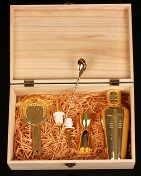 6pcs/set Simple Fashion Gold Wine Combination Cocktail Shaker Family Bar Kitchen Tool
6pcs/set Simple Fashion Gold Wine Combination Cocktail Shaker Family Bar Kitchen Tool