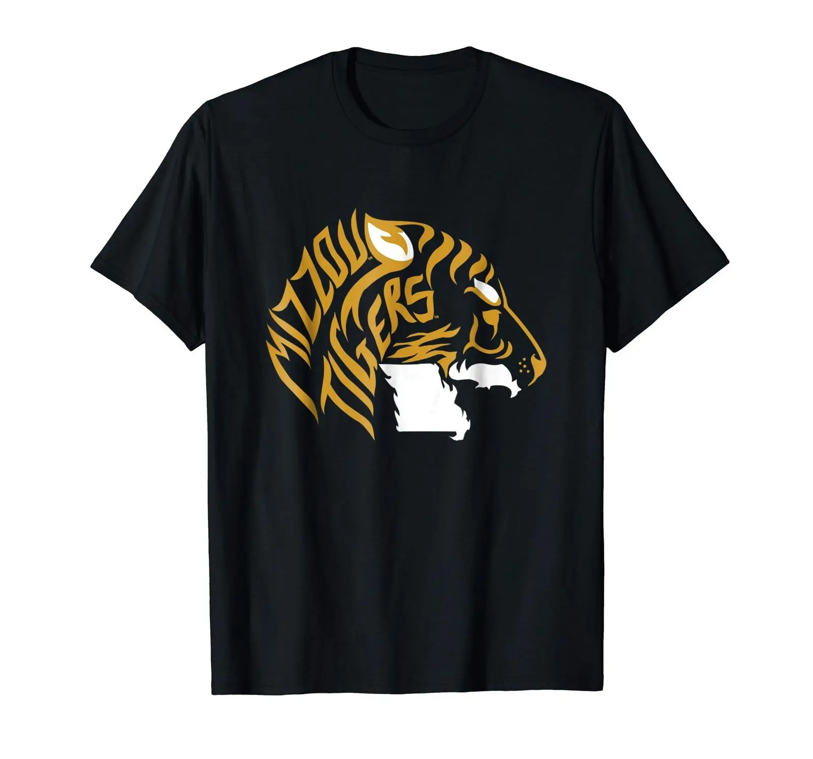 Mizzou Tigers Truman черная футболка с тигром футбол S 3XLCartoon Мужская унисекс новая модная