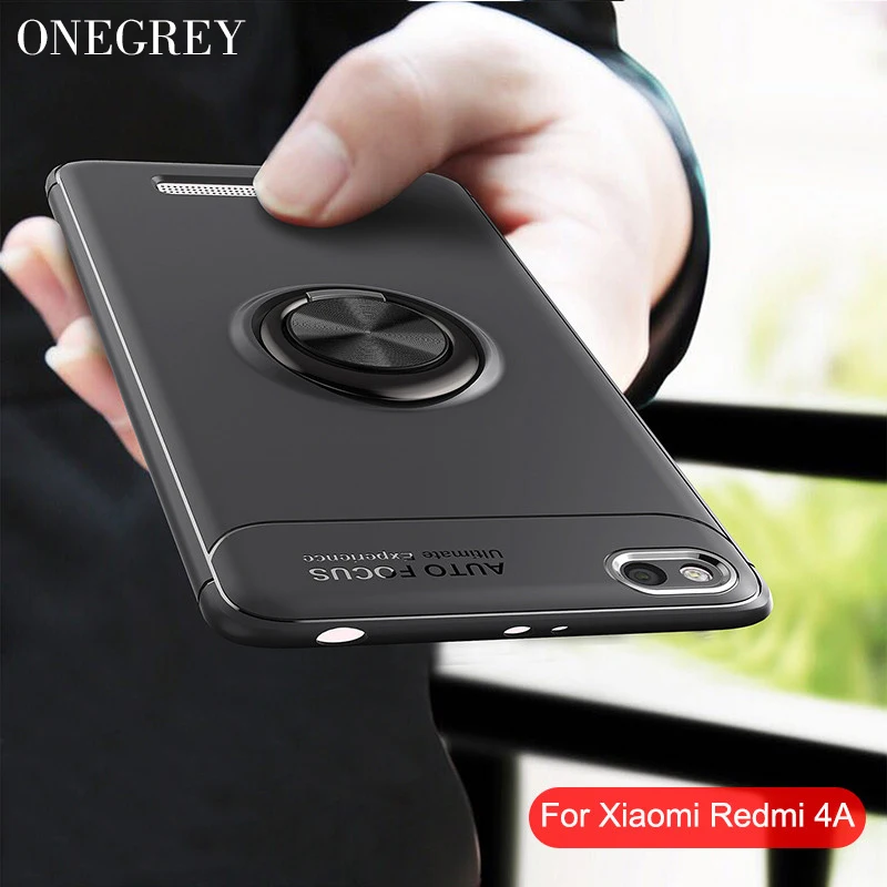 Magnetic Finger Ring Phone Cases For Xiaomi Redmi 4A 4 A Luxury Silicon Back Cover Car Holder Case xaomi xiami redmi4a Coque |