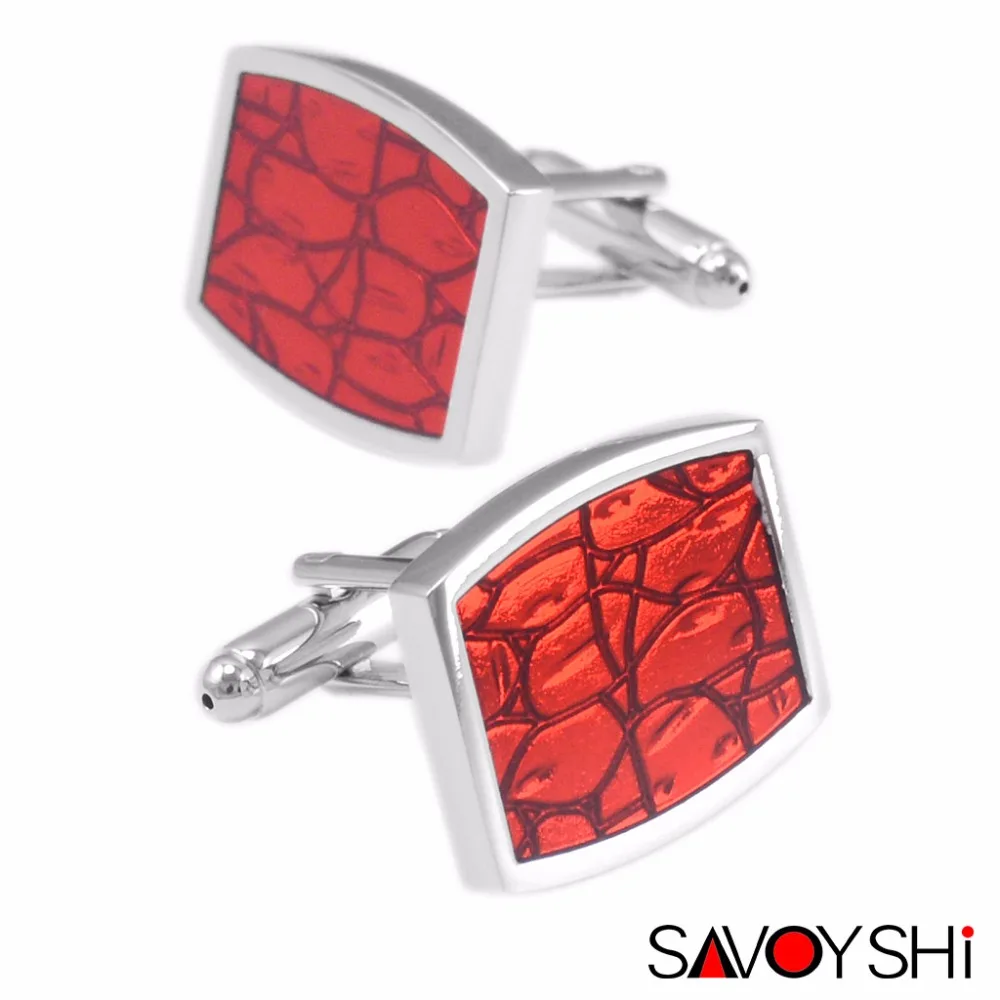 SAVOYSHI Square Red Enamel Cufflinks for Mens Brand Cuff buttons Accessories High quality Cuff links Business Gift Jewelry
SAVOYSHI Square Red Enamel Cufflinks for Mens Brand Cuff buttons Accessories High quality Cuff links Business Gift Jewelry