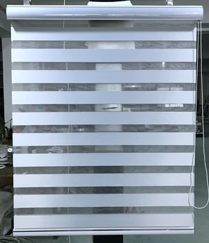 Custom Made 90% Blackout Zebra Blinds Polyester Roller in Light Grey Window Curtains for Living Room 6 Colors Available
Custom Made 90% Blackout Zebra Blinds Polyester Roller in Light Grey Window Curtains for Living Room 6 Colors Available