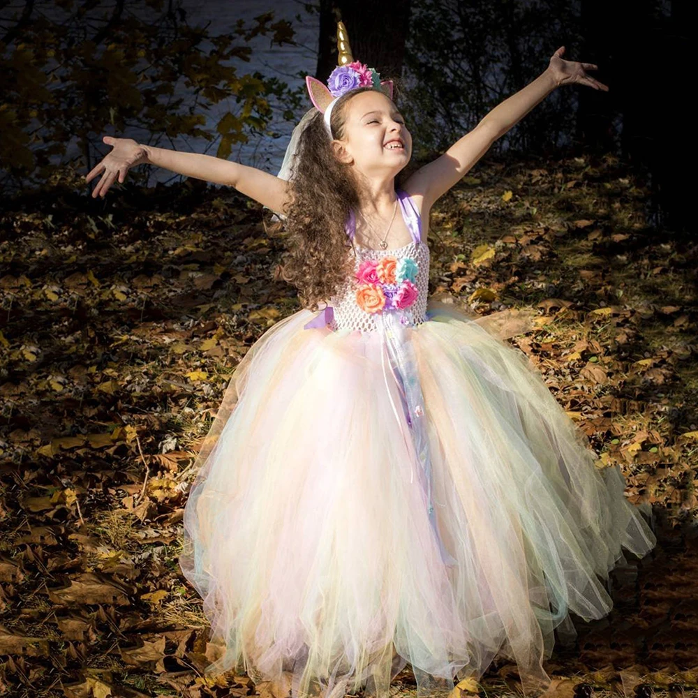 Girls Unicorn Cosplay Costume Rainbow Princess Tutu Dress Kids Birthday Party Dress Up Children Halloween Unicorn Costumes
Girls Unicorn Cosplay Costume Rainbow Princess Tutu Dress Kids Birthday Party Dress Up Children Halloween Unicorn Costumes
