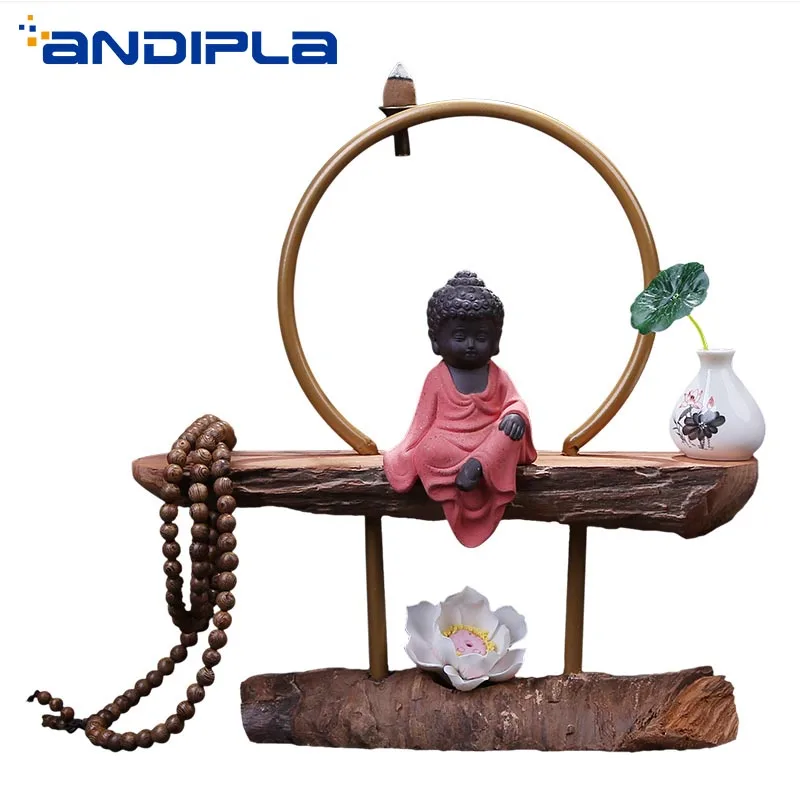 Chinese Style Zen Incense Burners Ceramic Cute Monk Desktop Ornaments Backflow Incense Burner Creative Tea Ceremony Decoration
Chinese Style Zen Incense Burners Ceramic Cute Monk Desktop Ornaments Backflow Incense Burner Creative Tea Ceremony Decoration