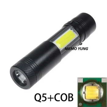 2 pcs/lot Mini Portable LED Flashlight Torch with Clip Q5 +COB LED Flashlight 4 Mode Penlight Hunting Camping Light Use 14500
2 pcs/lot Mini Portable LED Flashlight Torch with Clip Q5 +COB LED Flashlight 4 Mode Penlight Hunting Camping Light Use 14500