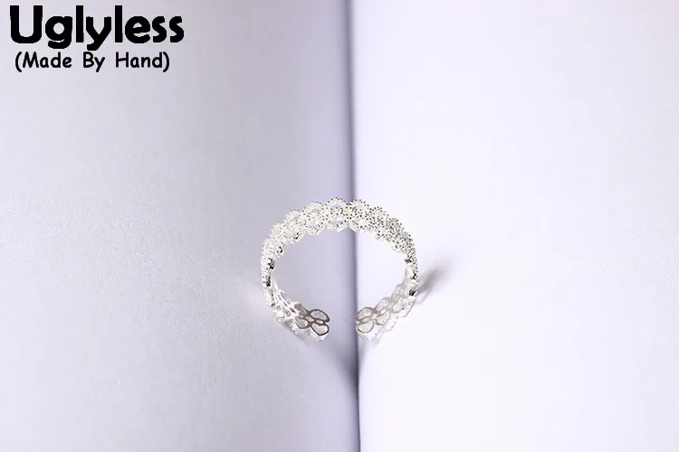 Uglyless Real S 925 Sterling Silver Bijoux Heart Hollow Finger Rings for Women Sweet Love Open Ring Designer Korean Fine Jewelry
Uglyless Real S 925 Sterling Silver Bijoux Heart Hollow Finger Rings for Women Sweet Love Open Ring Designer Korean Fine Jewelry