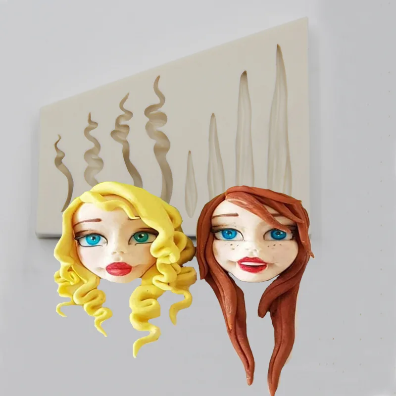 New Hair Fondant Cake Silicone Chocolate Pastry Mould Biscuits Ice Cube Candy Molds Baking Cake Decoration Tools Clay Soap
New Hair Fondant Cake Silicone Chocolate Pastry Mould Biscuits Ice Cube Candy Molds Baking Cake Decoration Tools Clay Soap