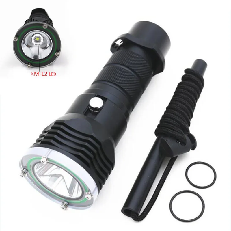 Utral Bright 2000Lumen XML-L2 LED Diving Flashlight Underwater Scuba Diving Torch Lantern Waterproof Flash Light Lamp
Utral Bright 2000Lumen XML-L2 LED Diving Flashlight Underwater Scuba Diving Torch Lantern Waterproof Flash Light Lamp