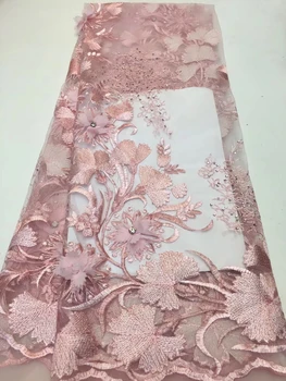 Latest French Milk Silk Lace Fabric Pink Soft 3D Flower Milk Silk Lace Fabrics With Stones For Nigerian Every Dresses ZX32601 
Latest French Milk Silk Lace Fabric Pink Soft 3D Flower Milk Silk Lace Fabrics With Stones For Nigerian Every Dresses ZX32601