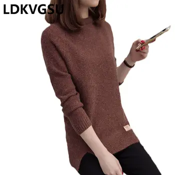 2018 New Female O-neck Sweater Women Knitted Sweaters And Pullovers Long Sleeve Pull Femme Winter Cashmere Oversized Pullover
2018 New Female O-neck Sweater Women Knitted Sweaters And Pullovers Long Sleeve Pull Femme Winter Cashmere Oversized Pullover