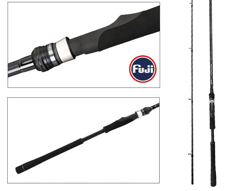 Spinpoler 2.4m MF Action, MH Power High Carbon Fiber Long-distance Saltwater Sea Bass Spinning Fishing Rod 15-45g Lure Weight (3)